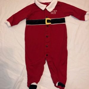 Infant baby works brand Red Xmas Santa Ho Ho suit
